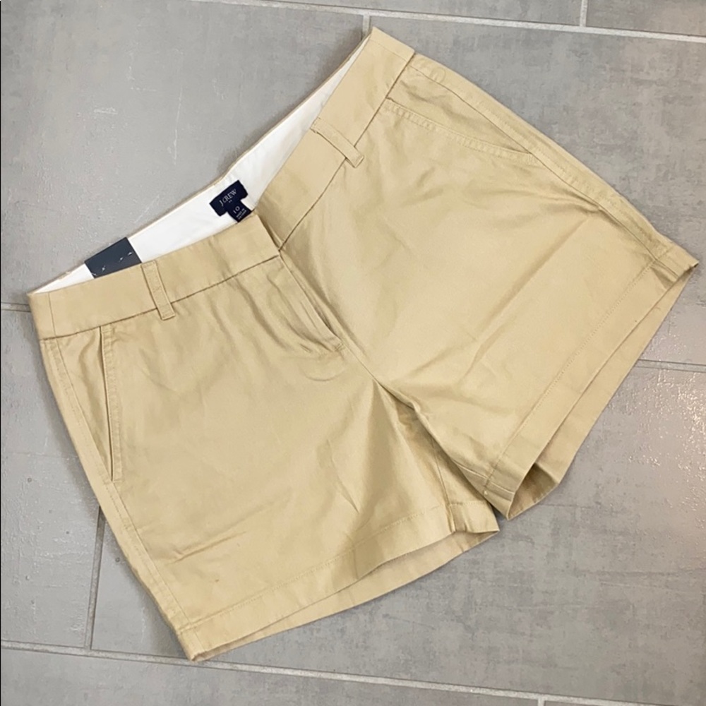 J. Crew NWT 5” classic chino shorts, sz 10